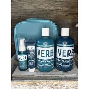 VERB Whole Lotta Hydrate 4 Pc Kit Shampoo Conditioner Oil And Cream | MSRP = $52